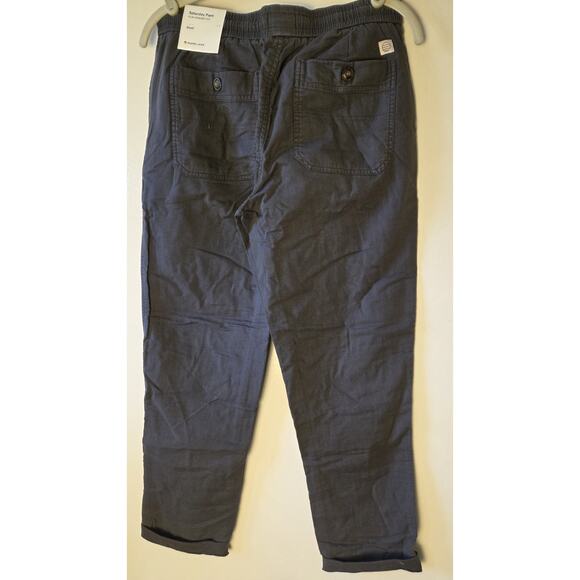 Marine Layer Saturday Stretch Beach Pant Mens S Faded Black Organic Cotton - Picture 1 of 10